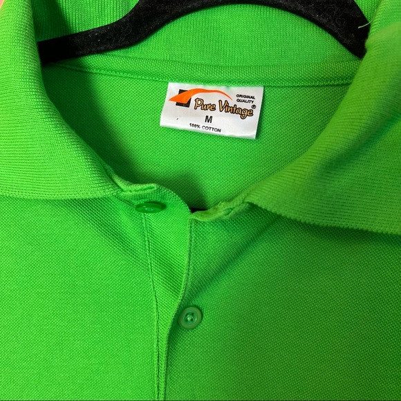 Green mens polo - Picture 2 of 3